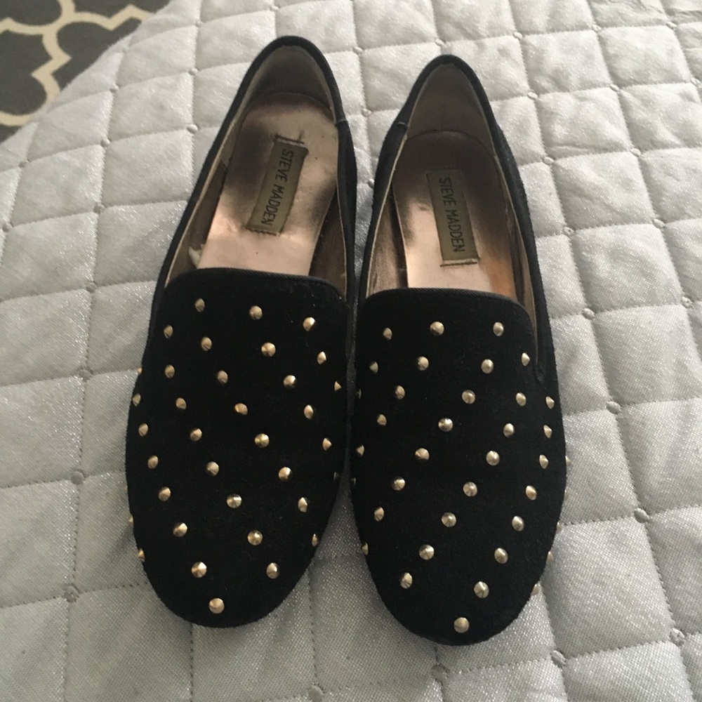 Steve Madden suede loafers.